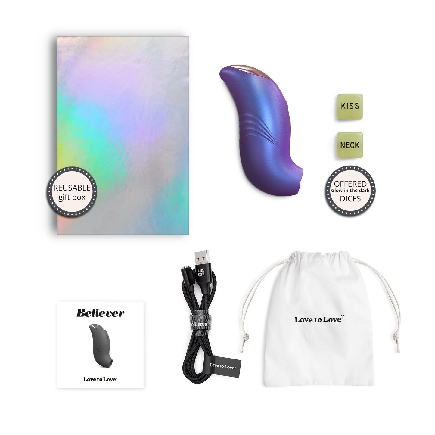 Air Pulse with Flapping Technology Believer Iridescent Night - Love To Love