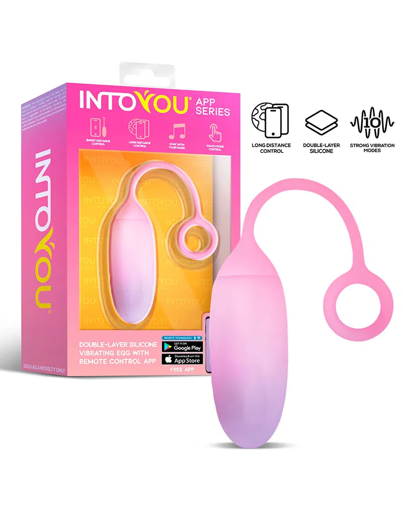 Œuf Vibrant avec Application Rose / Bleu – Intoyou