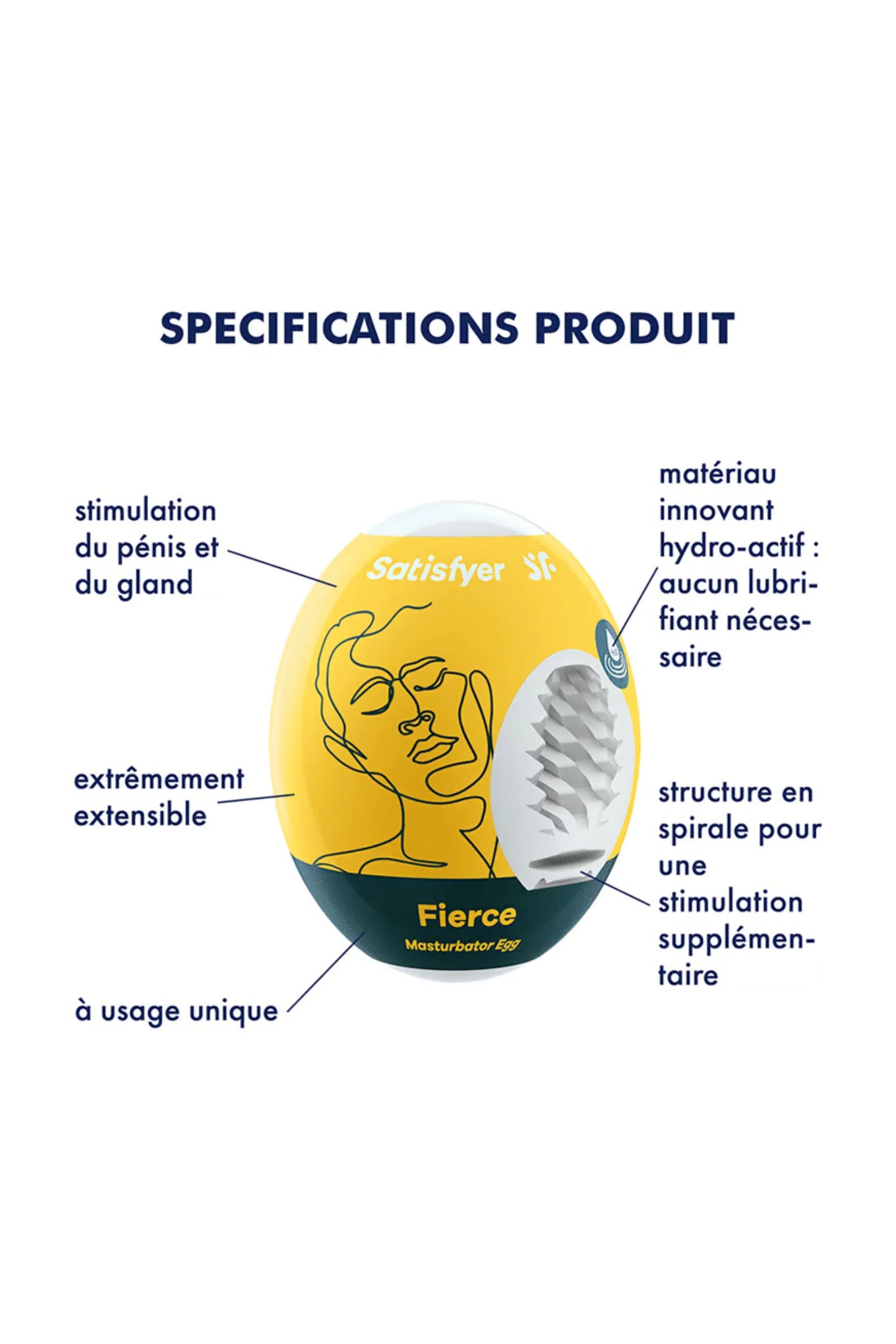 Masturbator egg Single-use Satisfyer