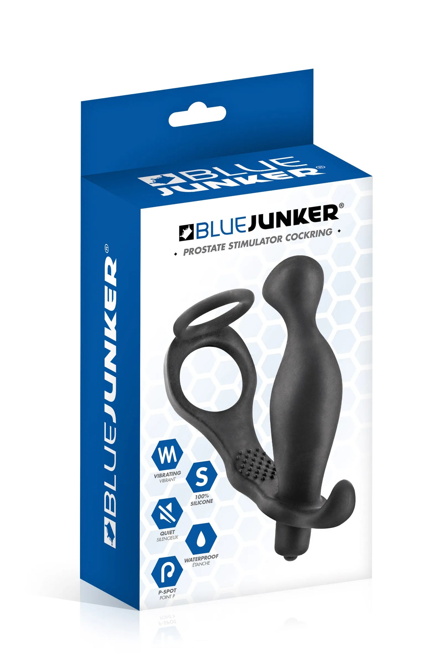Stimulateur de Prostate Vibrant et Cockring - Blue Junker