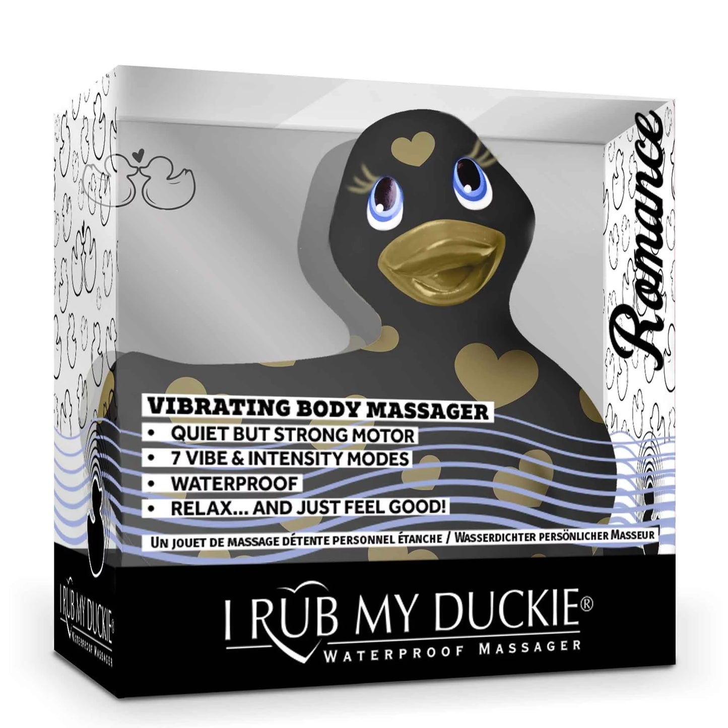 Vibromasseur I Rub My Duckie Romance Or et Noir - Big Tease Toys
