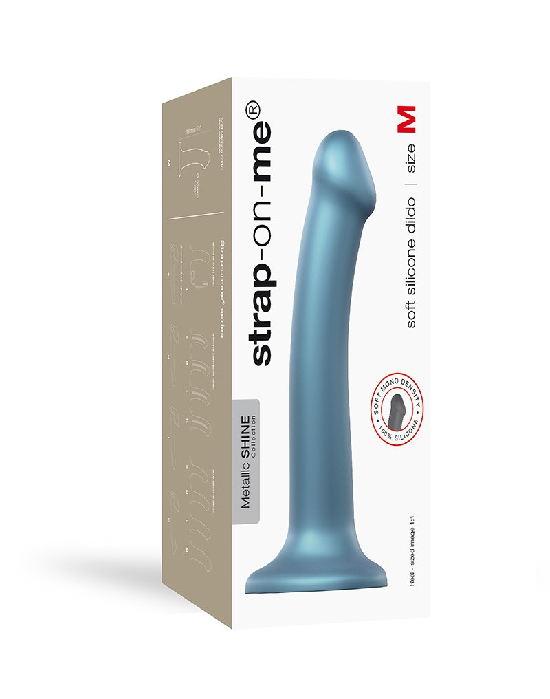 Dildo Soft Silicone Metallic Shine M - Strap-On-Me