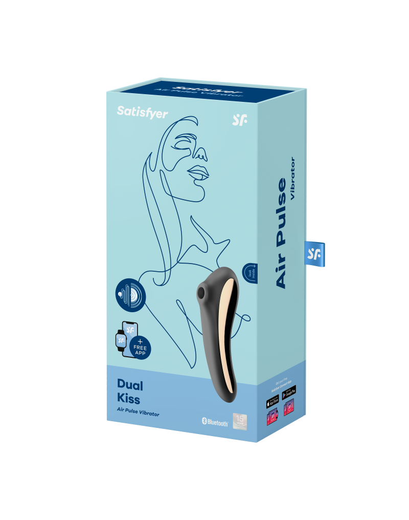 Stimulateur Clitoridien et Vibromasseur Dual Kiss - Satisfyer