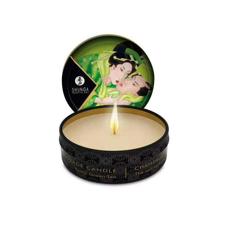 Mini Exotic Green Tea Massage Candle - Shunga