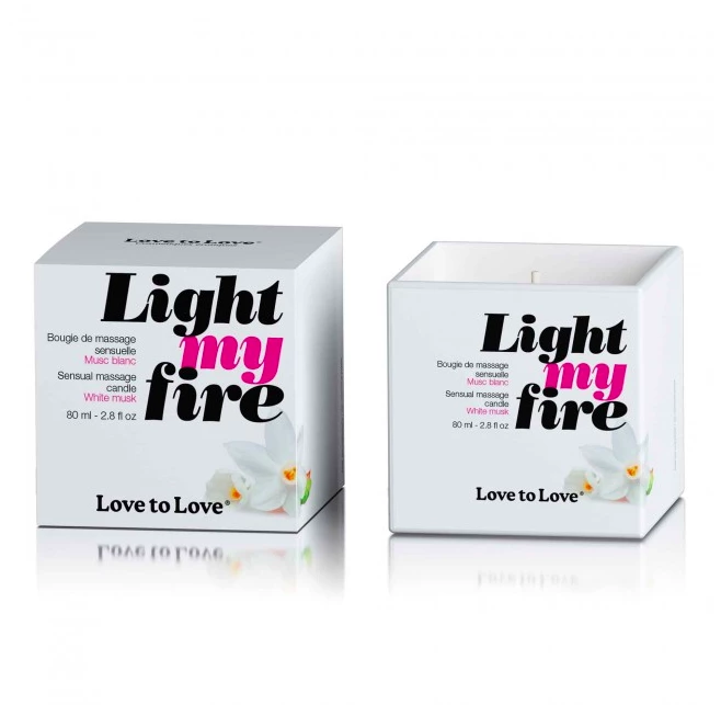 Light My Fire White Musk Massage Candle - Love To Love