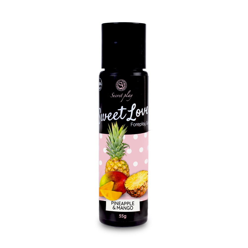 Gel Lubrifiant Comestible pour Préliminaires Mango & Pineapple Sweet Love - Secret Play