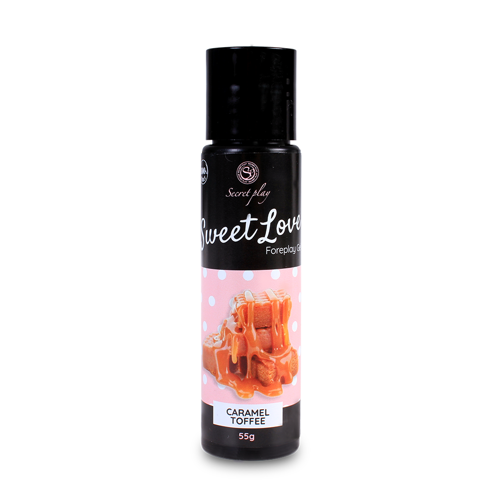 Gel Lubrifiant Comestible pour Préliminaires Caramel Toffee Sweet Love - Secret Play