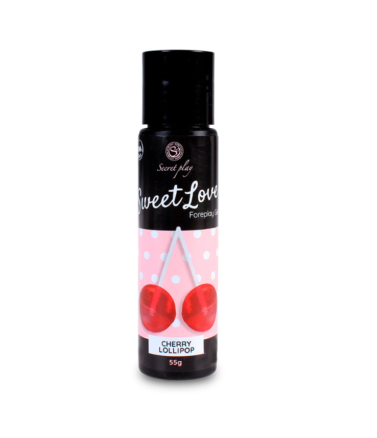 Gel Lubrifiant Comestible pour Préliminaires Cerise Sweet Love - Secret Play