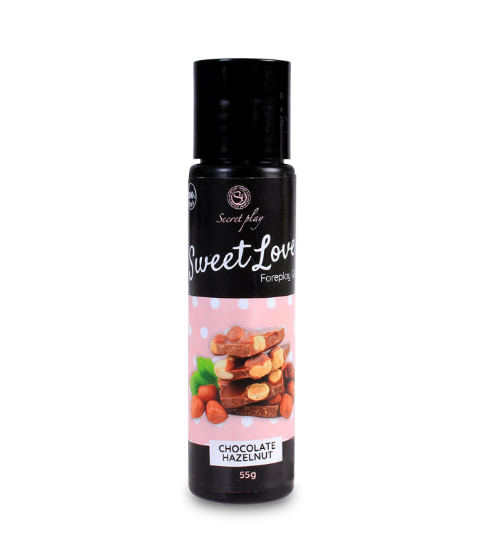 Gel Lubrifiant Comestible pour Préliminaires Chocolat Noisette Sweet Love - Secret Play