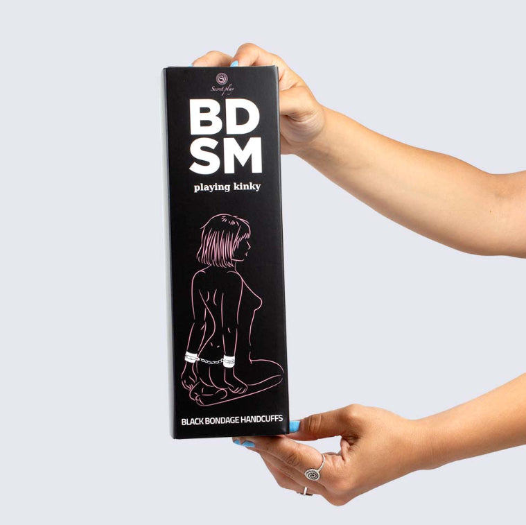 Menottes Noires BDSM Play Kinky - Secret Play