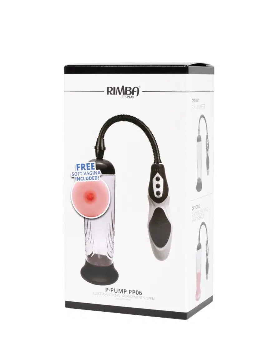 Pompe à pénis PP06 et Masturbateur à Succion 2 en 1 avec télécommande - Rimba