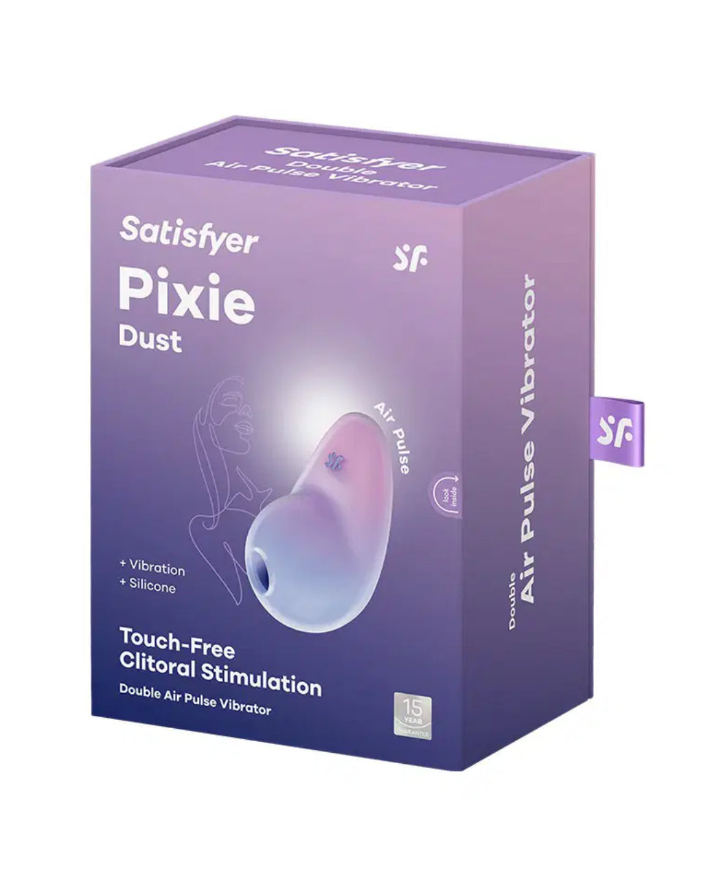 Stimulateur Clitoridien 2 en 1 Air Pulsé et Vibrations Pixie Dust - Satisfyer