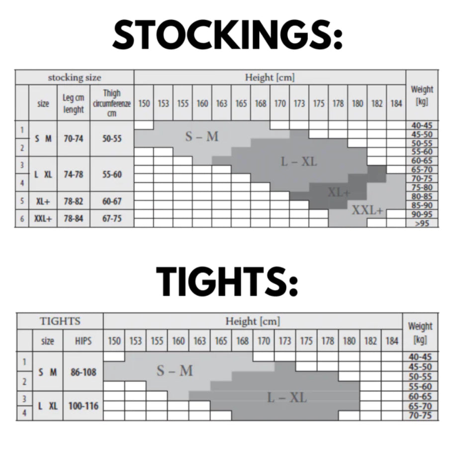 Bas Décorés Noirs et Rouges Fantasy Hold-Up Stocking 526 - Bellerina’s Secrets