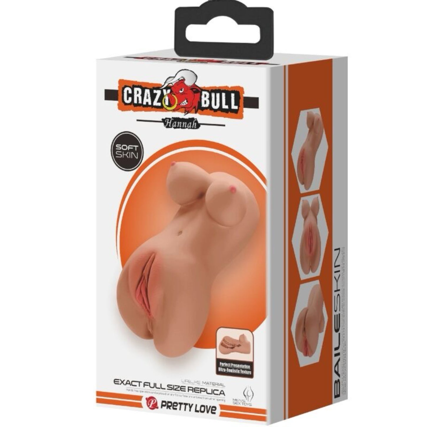 Masturbateur Réaliste Vagin et Anus Hannah - Crazy Bull