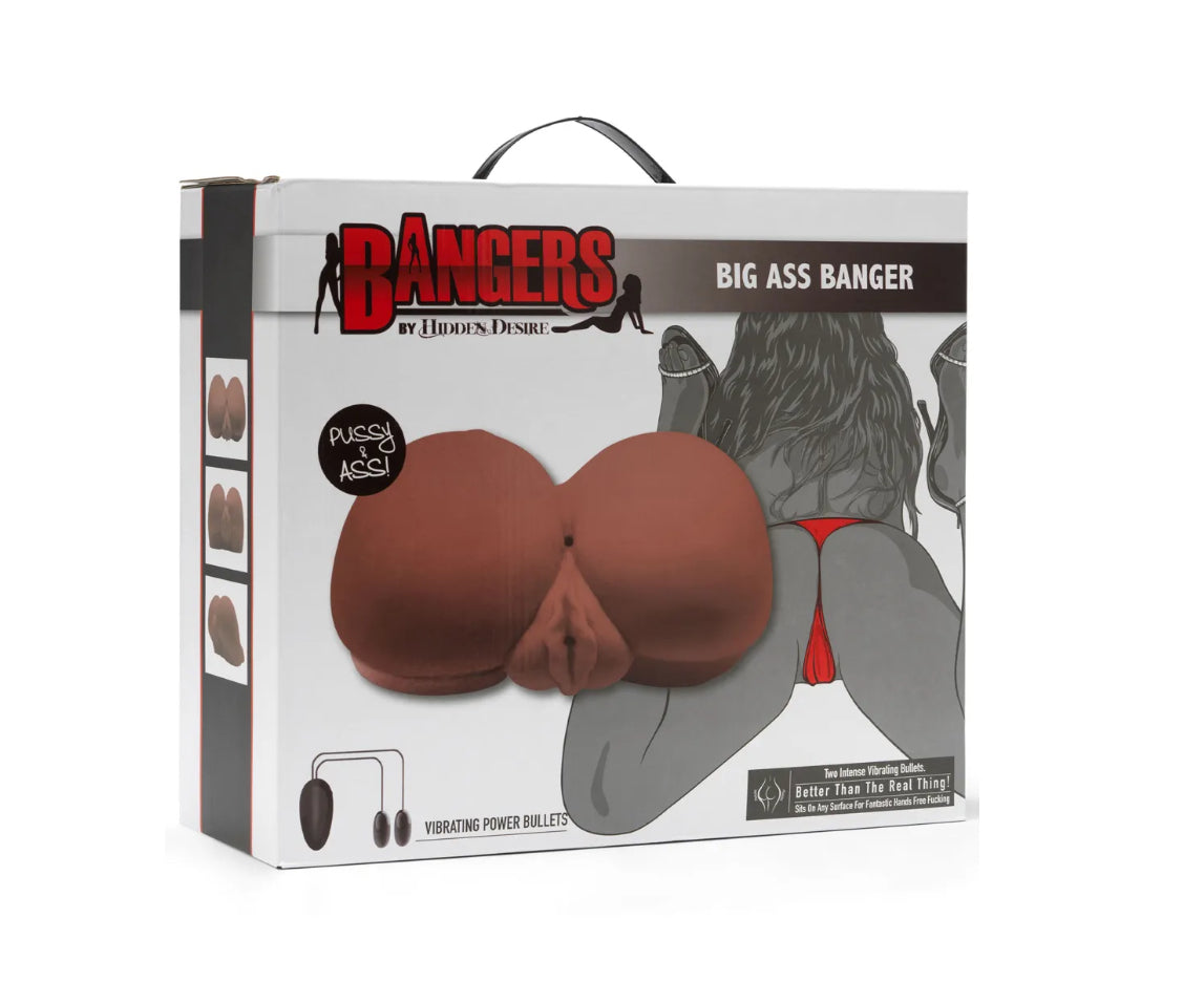 Masturbateur Réaliste Vibrant Vagin et Anus Bangers Big Ass Banger - Hidden Desire
