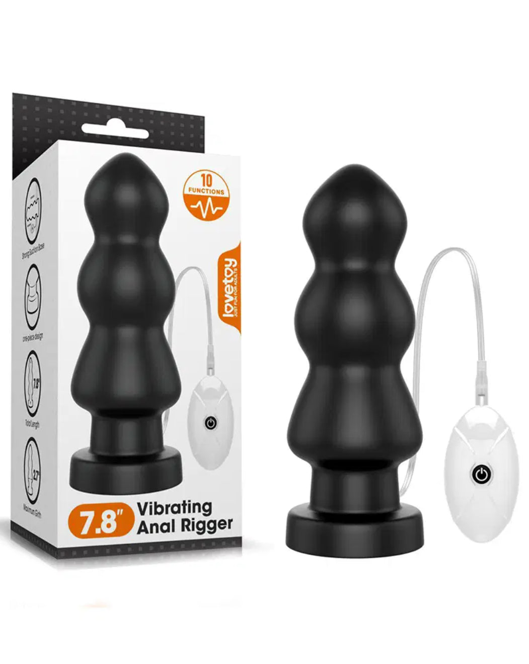 Vibrateur Anal XXL King Size Anal Rigger avec Télécommande - Lovetoy