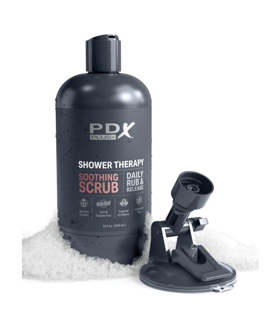 Masturbateur Réaliste Discret Shower Therapy Fonçé - PDX Plus