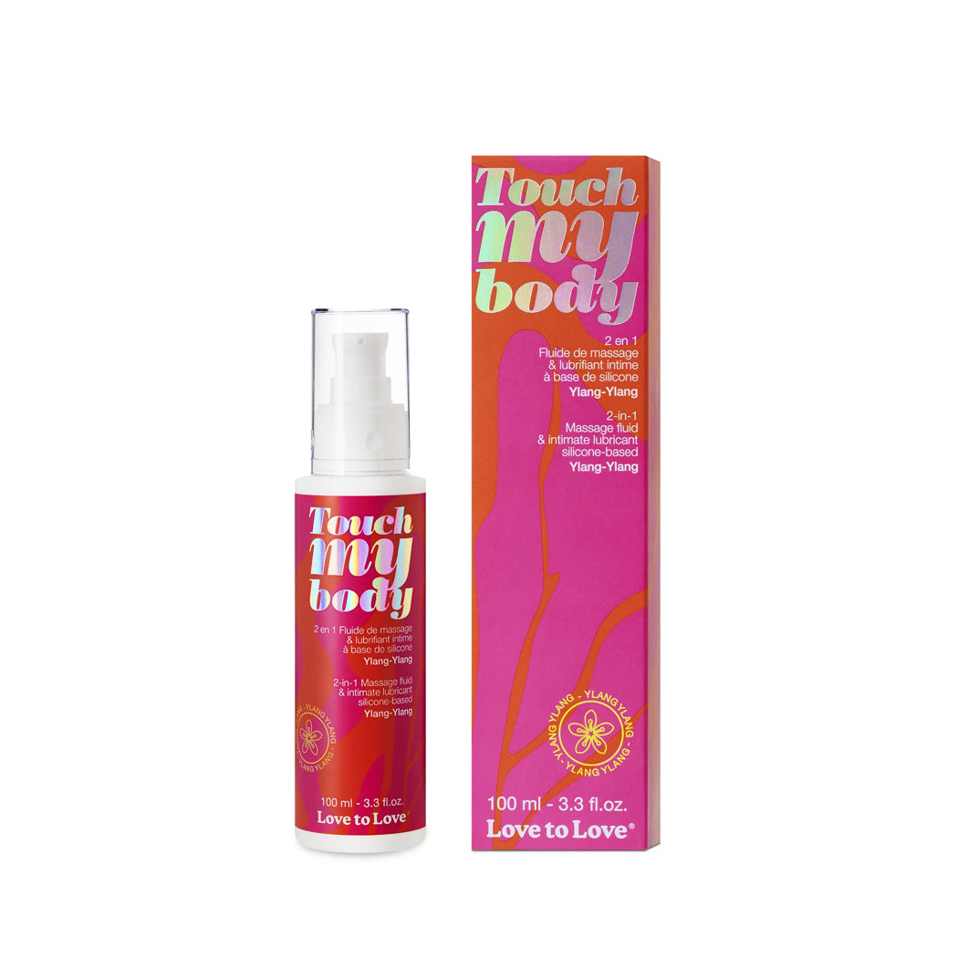 Fluide de massage et lubrifiant intime silicone Touch my body Ylang-Ylan - Love to Love