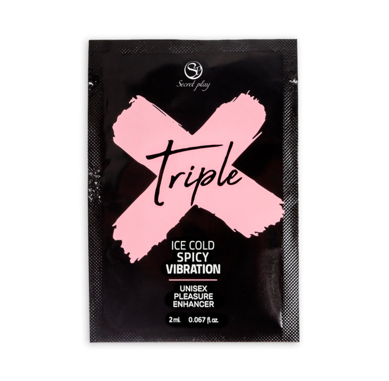 Monodose Gel Stimulant Amplificateur de Plaisir Triple Effets Unisexe Triple X - Secret Play