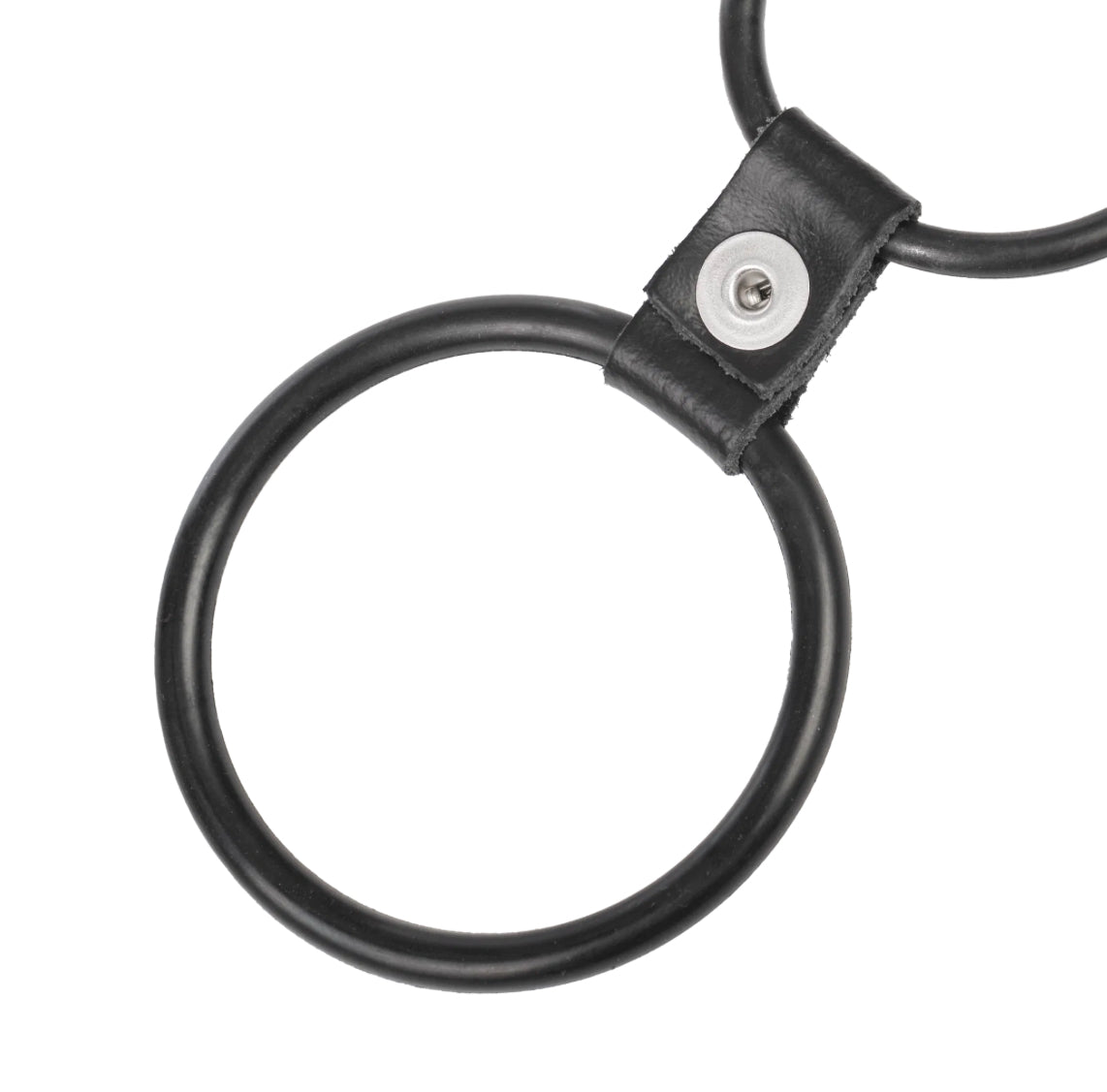 Triple Cockring Rubber Noir - Rimba Bondage Play