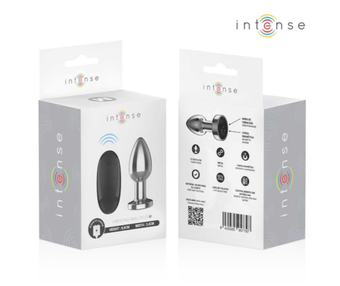 Plug anal vibrant avec télécommande - Intense