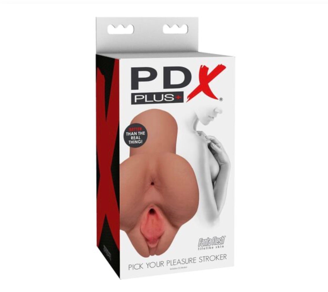 Masturbateur réaliste vagin et anus Pick your pleasure stroker - PDX Plus