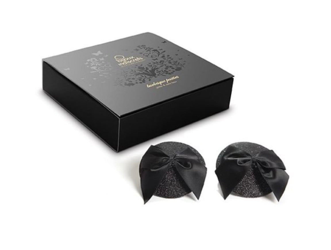 Caches-Tétons Burlesques avec petits noeuds - Bijoux Indiscrets