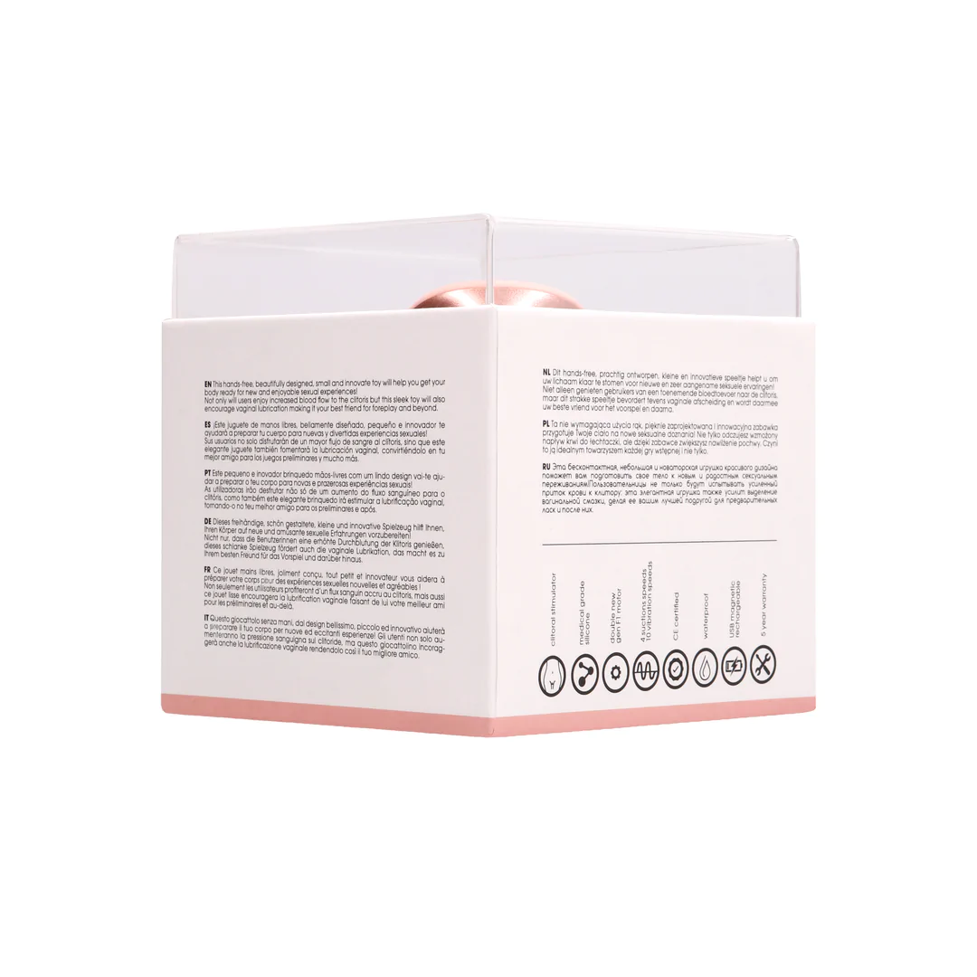 Stimulateur Clitoridien Mains Libres 2 en 1 Succion et vibration Twitch Rose - Innovation By Shots