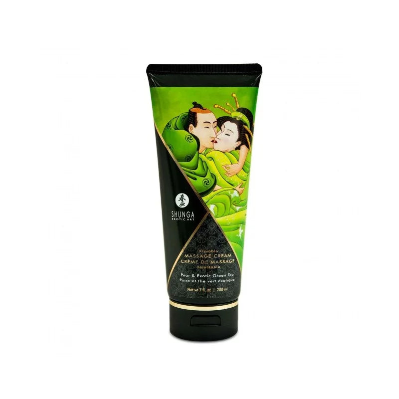 Edible Pear & Exotic Green Tea Massage Cream - Shunga