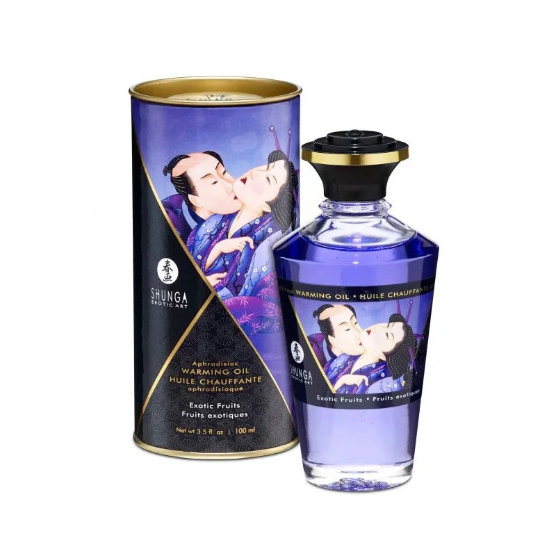 Huile de Massage Chauffante Comestible Exotic Fruits - Shunga