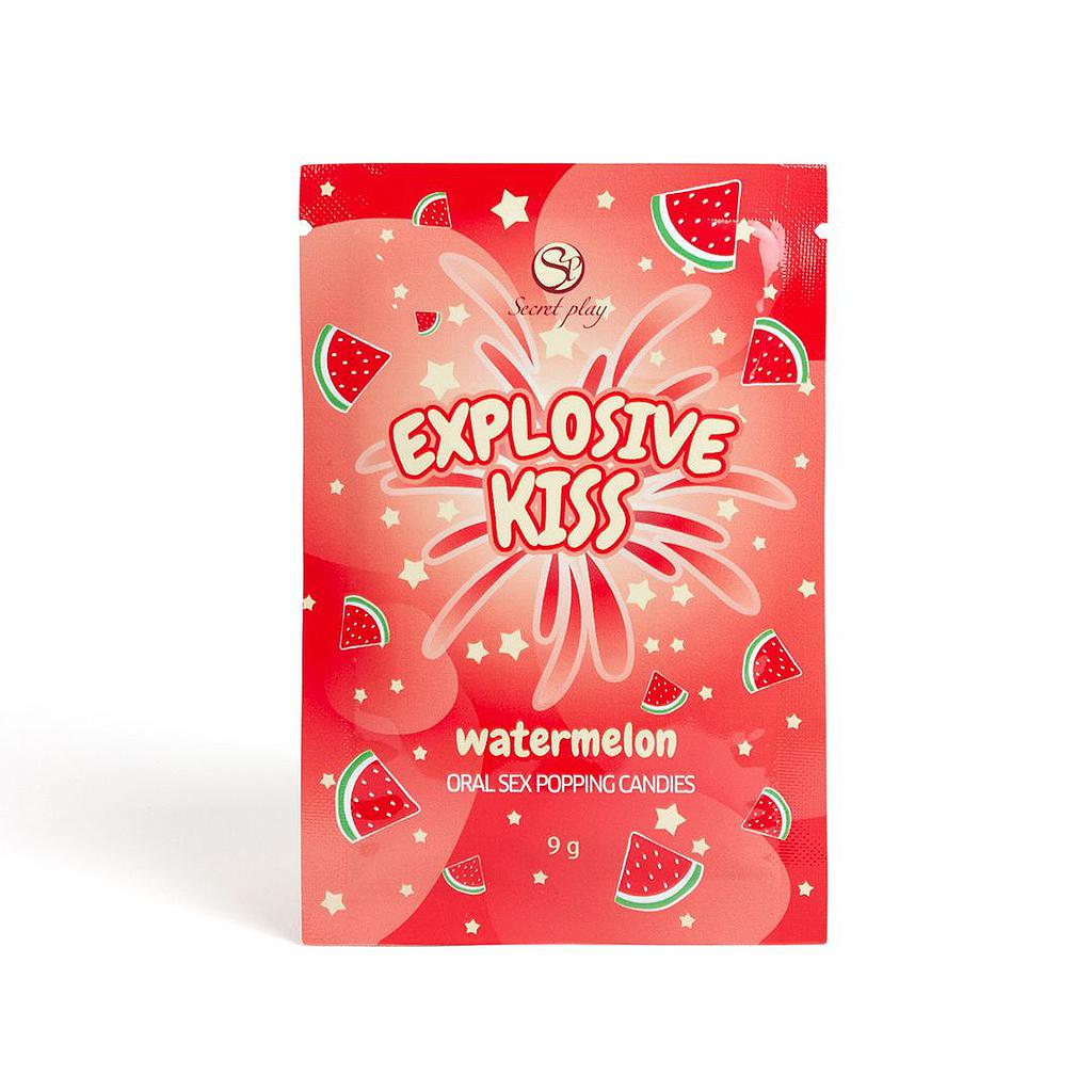 Fizzy Candies for Oral Sex Explosive Watermelon Kiss - Secret Play