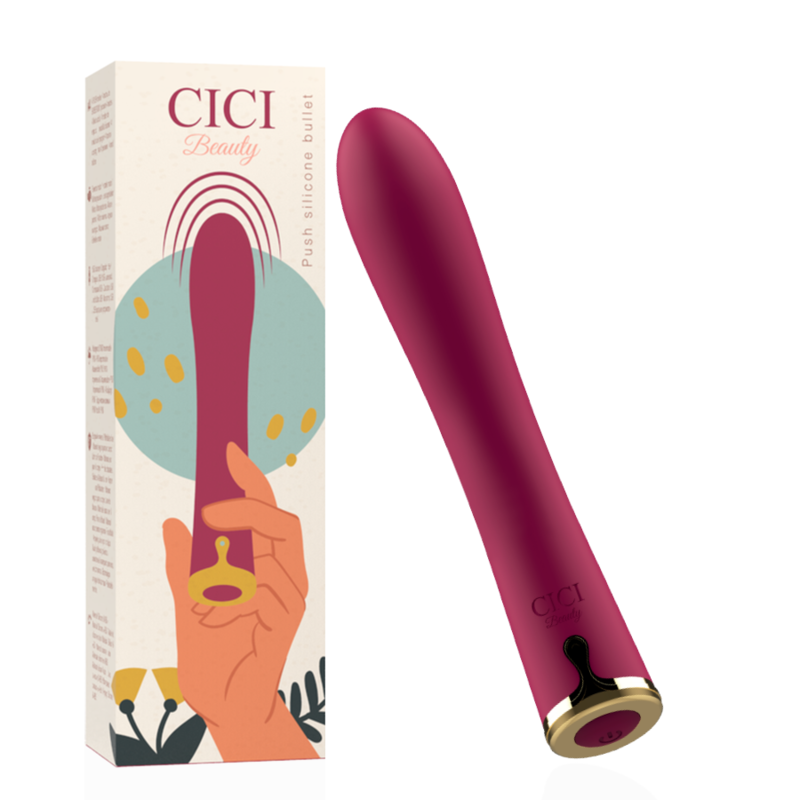 Push Silicone Bullet Vibrator - Cici Beauty