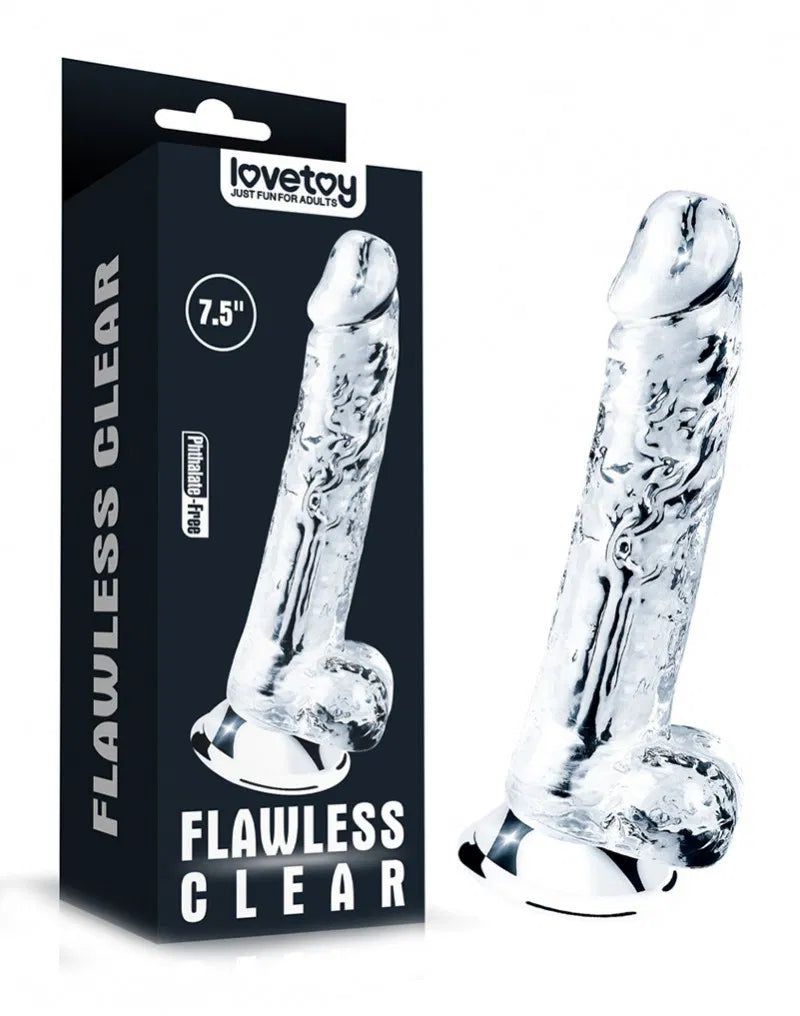 Gode - Dildo Transparent Flawless Clear Dildo - LoveToy