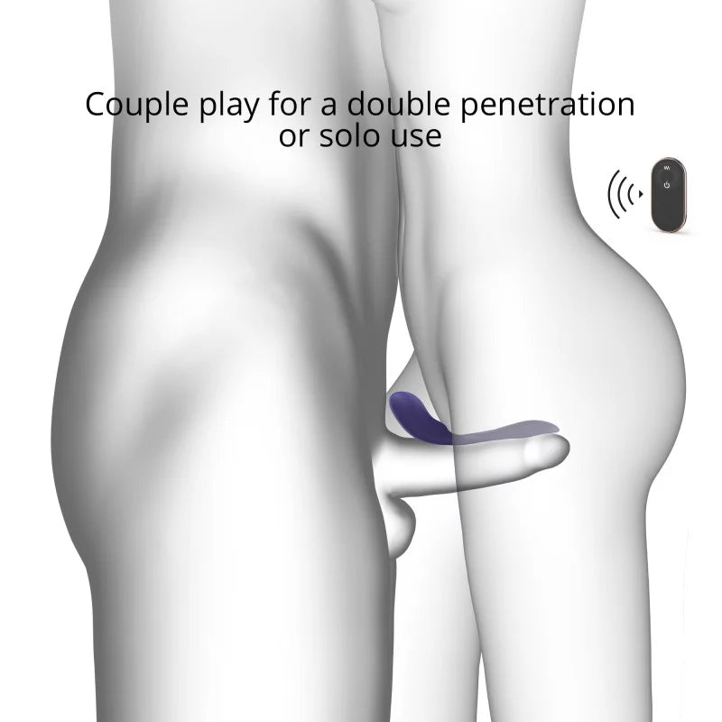 Vibromasseur Match Up avec Télécommande Midnight Indigo - Love To Love