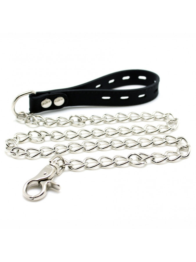 Silicone Collar with Metal Leash - Rimba Bondage Play