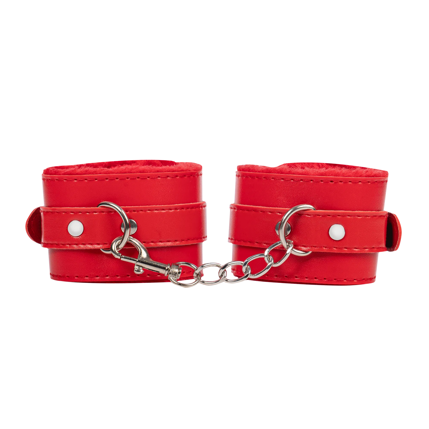 Menottes en Fourrure Rouges - TieMeUp