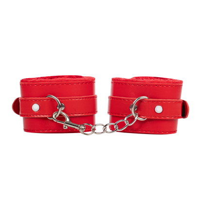 Menottes en Fourrure Rouges - TieMeUp
