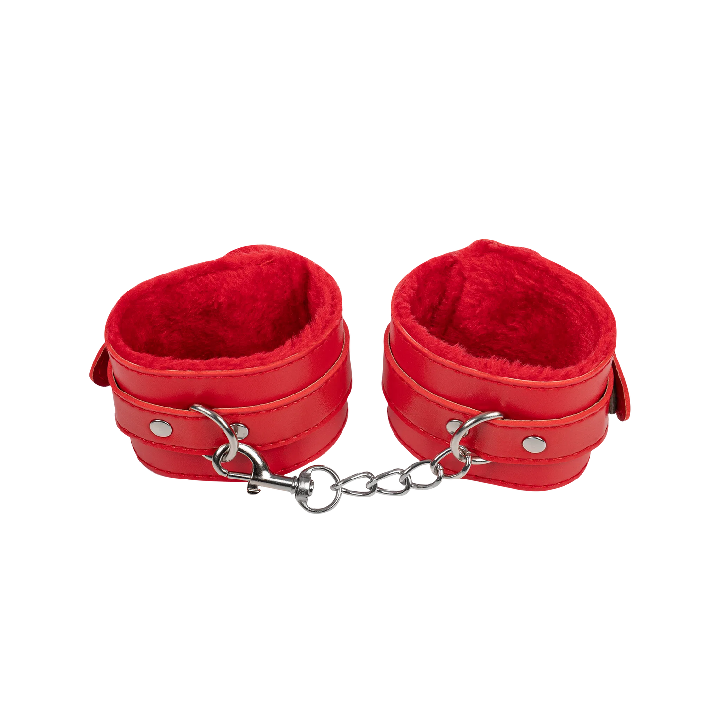 Menottes en Fourrure Rouges - TieMeUp