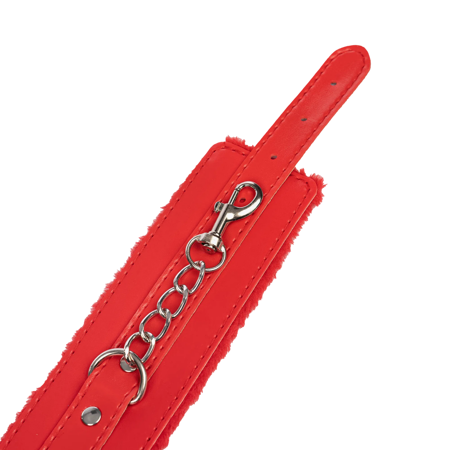 Menottes en Fourrure Rouges - TieMeUp