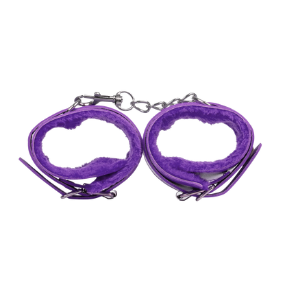 Menottes en Fourrure Violettes - TieMeUp