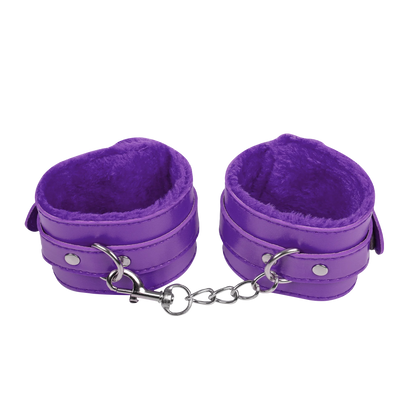 Menottes en Fourrure Violettes - TieMeUp