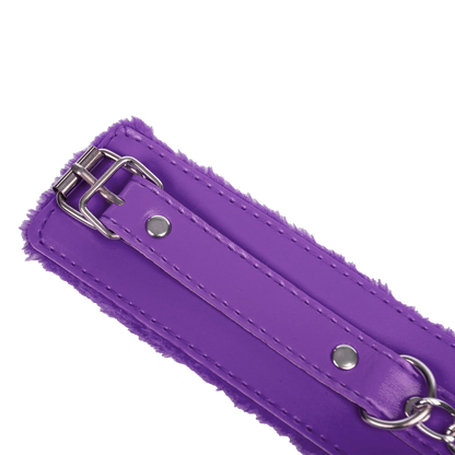 Menottes en Fourrure Violettes - TieMeUp