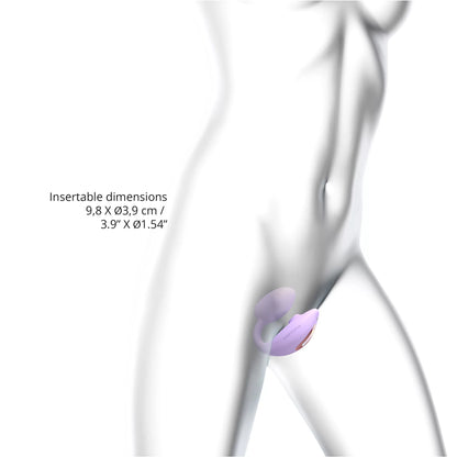 Stimulateur Clitoridien avec Flapping Technologie et Oeuf Vibrant WonderLover Viva Mauve avec Télécommande - Love To Love