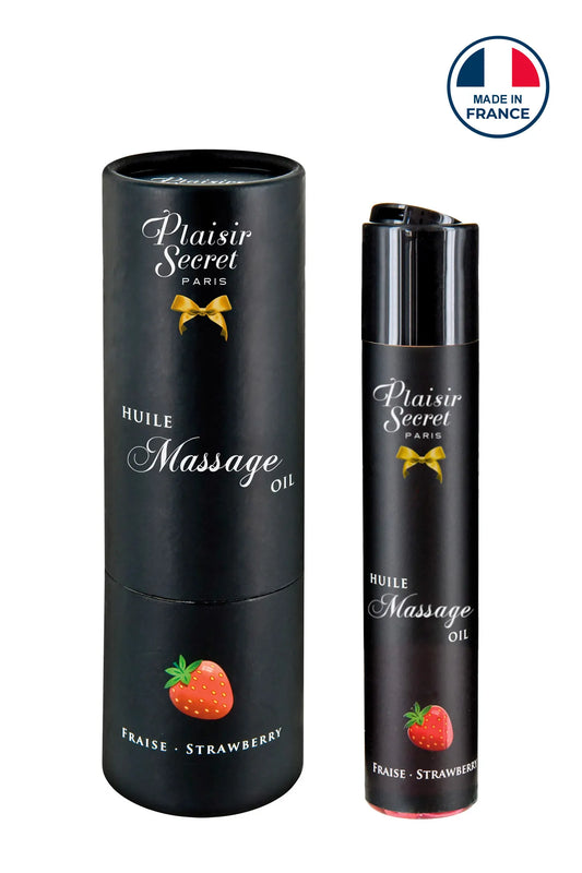 Huile de Massage Gourmande Fraise - Plaisir Secret