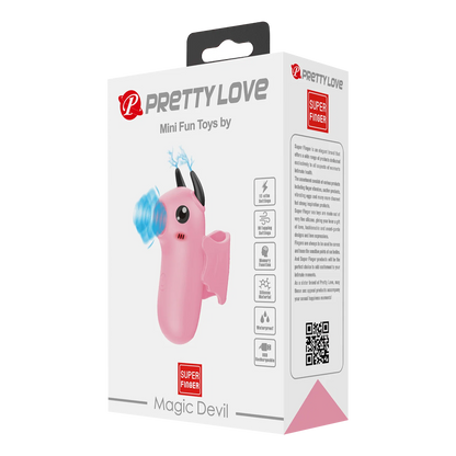 Magic Devil Rose Vibromasseur de doigt à Tapotements - Pretty Love