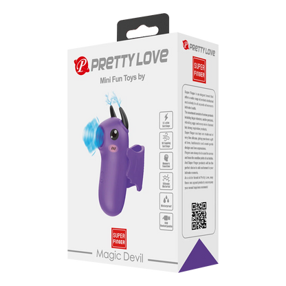 Magic Devil Violet Vibromasseur de doigt à Tapotements - Pretty Love