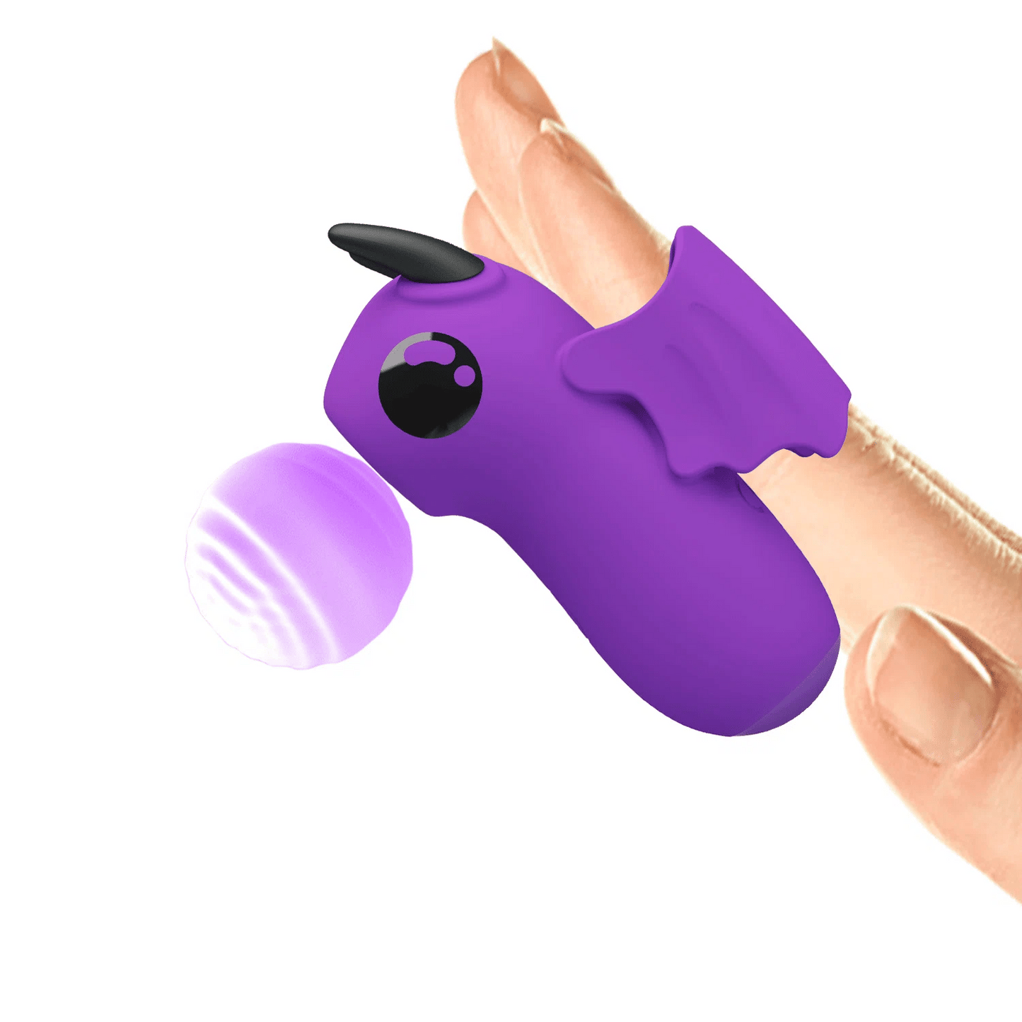 Magic Devil Violet Vibromasseur de doigt à Tapotements - Pretty Love