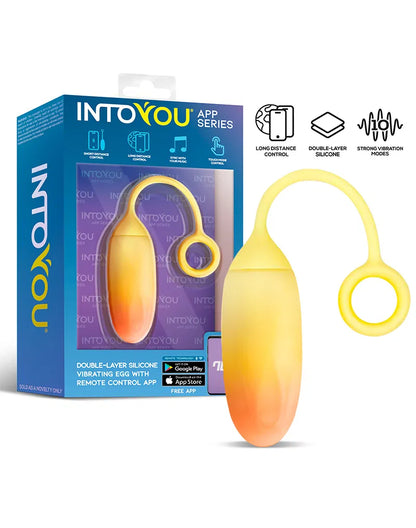 Œuf Vibrant avec Application Jaune / Orange – Intoyou