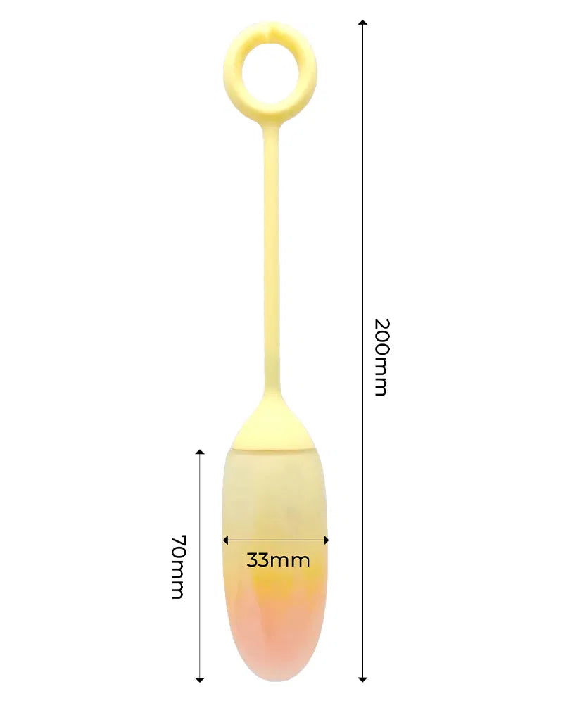 Œuf Vibrant avec Application Jaune / Orange – Intoyou