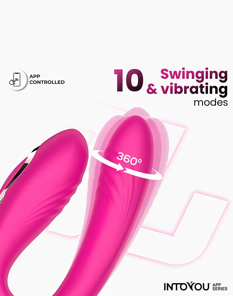 Vibromasseur pour Couples à Vibration et Oscillation Couty avec app- IntoYou